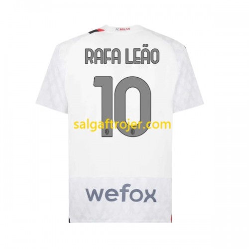 AC Milan Rafael Leao 10 Fodboldtrøjer Udebanesæt 2023/24 Kort ærmer AC Milan Rafael Leao 10 Fodboldtrøjer Udebanesæt 2023/24 Kort ærmer